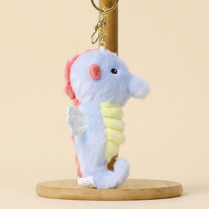 Gantungan Kunci Boneka Kuda Laut Lucu Grosir, Mainan Hewan Laut Custom, Boneka Mini Lembut OEM untuk Hadiah Promosi - Product Image 4