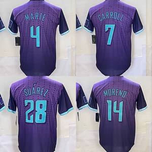 Camisetas de Béisbol del Club Men 7 Corbin Carroll 4 Ketel Marte 51 <span class=keywords><strong>Randy</strong></span> <span class=keywords><strong>Johnson</strong></span> 2 Geraldo Perdomo 28 Eugenio Suárez 14 Gabriel Moreno - Product Image 1