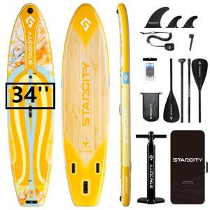 กระดานยืนพายแบบเป่าลมขนาด 11'6"*34"*6" รุ่นขายดีแบบกำหนดเองได้ สำหรับเล่นน้ำและเล่นเซิร์ฟ รุ่น SC02/5 ดีไซน์ตามสั่ง - Product Image 1