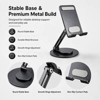 Support de téléphone universel pour bureau, compatible iPhone, Samsung, tablette, iPad Pro, support pliable en métal, fournisseur en gros, intégration commerciale