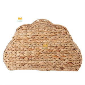 Panier à linge en forme de nuage, panier à linge en jacinthe d'eau tissé à la main, panier à linge mignon en forme de personnage pour enfants - Product Image 1