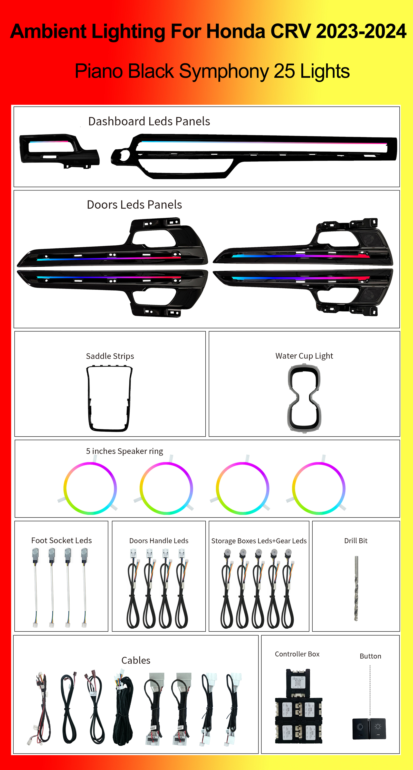 Piano Black Symphony 25 Lights
