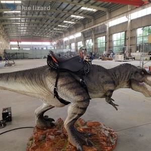 Dinosaure animatronique T-Rex à chevaucher, modèle de Tyrannosaurus Rex, équipement d'amusement mécanique pour enfants dans les parcs à thème - Product Image 4