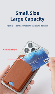 Tarjetero Magnético de PU Estilo Europeo-Americano para iPhone 16 Pro, 3 Ranuras para Tarjetas de <span class=keywords><strong>Crédito</strong></span> y Efectivo, Protección RFID - Product Image 6