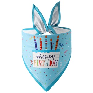 New Cartoon Birthday <b>Dog</b> Bib Triangle Neck <b>Scarf</b> Accessories Pet Supplies - Product Image 2