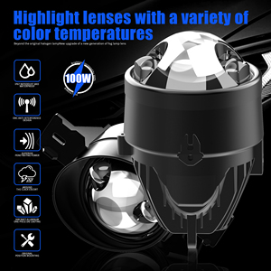 Phổ ba màu sắc 130W 3 inch Sương Mù Ánh sáng <span class=keywords><strong>LED</strong></span> ống kính máy chiếu đèn sương mù lái xe với Laser IP68 ánh sáng <span class=keywords><strong>LED</strong></span> Đèn sân khấu cho xe ô tô - Product Image 5