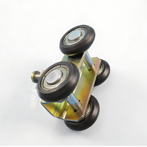 Porte coulissante moderne JOB avec roulettes à billes quadruples - Product Image 3