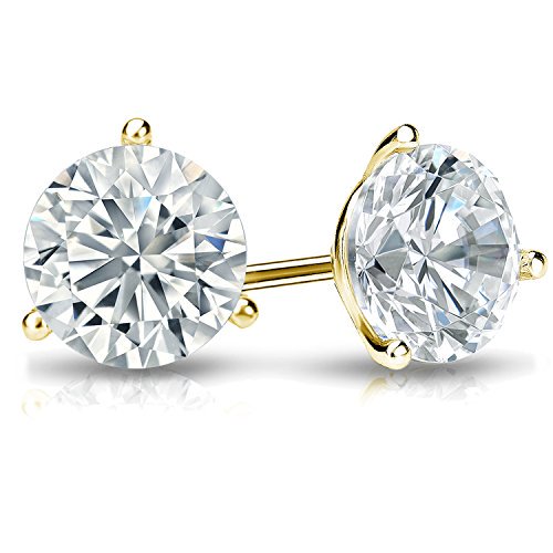 diamond earrings lab stud 3ct