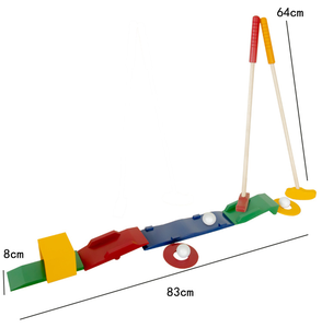 Clubs de golf éducatifs pour enfants ensemble jouets en bois pour bébé en plein air maternelle sport <span class=keywords><strong>cuisine</strong></span> et jouets alimentaires amis des parents et des enfants - Product Image 1