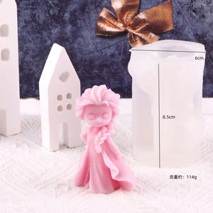 Early Riser 3D Linda princesa molde <span class=keywords><strong>de</strong></span> silicona para hacer bloques <span class=keywords><strong>de</strong></span> hielo moldes caramelo <span class=keywords><strong>Fondant</strong></span> Chocolates jabones pasteles gelatina velas hornear - Product Image 6