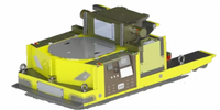 Robot Chariot Élévateur Aérien Intelligent pour Lignes d'Assemblage Flexibles, AGV 12 Tonnes à Navigation Magnétique et Évitement d'Obstacles par Laser