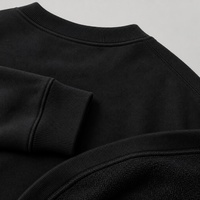 T-shirt à manches longues en coton lourd pour homme, style rétro, avec strass peints à la main, personnalisé