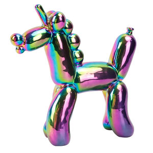 Redeco Nouveau Design Créatif Couleur <span class=keywords><strong>Ballon</strong></span> Chien <span class=keywords><strong>Licorne</strong></span> Statue Mignon <span class=keywords><strong>Licorne</strong></span> Cadeau En Céramique <span class=keywords><strong>Licorne</strong></span> Ornement Pour La Décoration De La Maison - Product Image 4