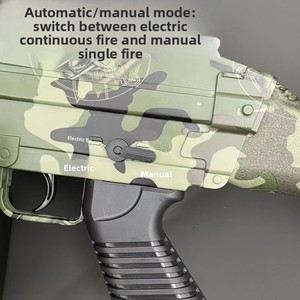 Cristal para juguete electrónico de plástico transfronterizo para pistola eléctrica MP5 de alta velocidad, ráfaga AK, balas blandas M416 para niños - Product Image 4