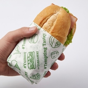 Feuilles de papier sulfurisé imprimées résistantes à l'huile |   Emballage alimentaire professionnel pour restaurants, cafés et services de livraison à domicile - Product Image 3