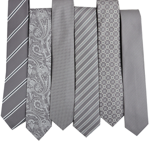 <span class=keywords><strong>Corbata</strong></span> Clásica de Alta Calidad de 7.5 CM para Hombre, Color <span class=keywords><strong>Gris</strong></span> Plateado <span class=keywords><strong>Claro</strong></span>, Estilo Retro para Caballero, <span class=keywords><strong>Corbata</strong></span> de Negocios de Jacquard Tejido para Camisa y <span class=keywords><strong>Traje</strong></span> - Product Image 3