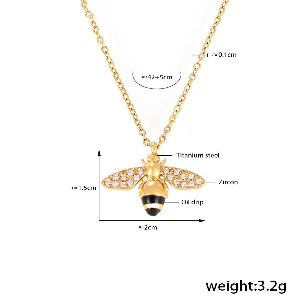 Gold Bee Necklace