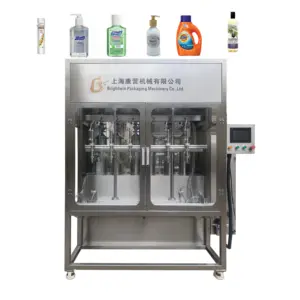 Brigtwin-dispensador automático de loción, Gel de lavado a mano, aerosol de Alcohol, máquina de llenado de botellas, línea de producción, 50ml-5000ml
