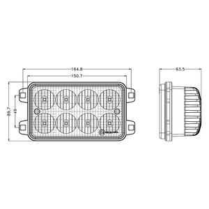 4x6 "40W illuminazione agricola per John Deere <span class=keywords><strong>Merlo</strong></span> trattore Led luce da lavoro 12V luci del trattore - Product Image 6