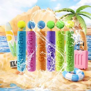 Pistola de agua de alta presión con tubo recto de espuma EVA, ideal para verano y playa, con cañón de agua extraíble. - Product Image 1