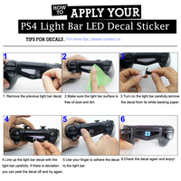 40 autocollants LED pour Playstation 4, pour manette PS4 Pro Slim, barre lumineuse, autocollant décoratif, accessoires de jeu flash
