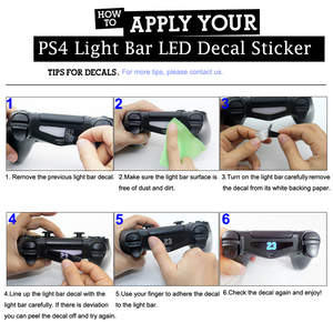 40 autocollants LED pour Playstation 4, pour manette <span class=keywords><strong>PS4</strong></span> Pro <span class=keywords><strong>Slim</strong></span>, barre lumineuse, autocollant décoratif, accessoires de jeu flash - Product Image 4