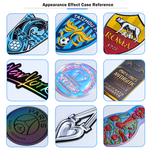 Nhà máy TPU các bản vá lỗi bán buôn sắt trên thiết kế tùy chỉnh tên thương hiệu với Dập nổi 3D Silicone Câu lạc bộ Logo truyền nhiệt TPU Logo - Product Image 4