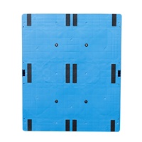 Palette en plastique avec tubes en acier, taille standard Euro, capacité de charge 1T, pour chariot élévateur de grande capacité, fabriquée en Chine.