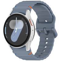 Modèles populaires adaptés à la montre Samsung Watch7/6/5/4 Bracelet de montre ondulé Bracelet de montre Fe Ligne automobile Bracelet de montre en silicone