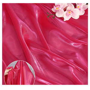 Jupe élégante en tissu organza robe de mariée en fil à paillettes vêtements pour enfants tissu en satin de cristal 100% soie pour robe - Product Image 5