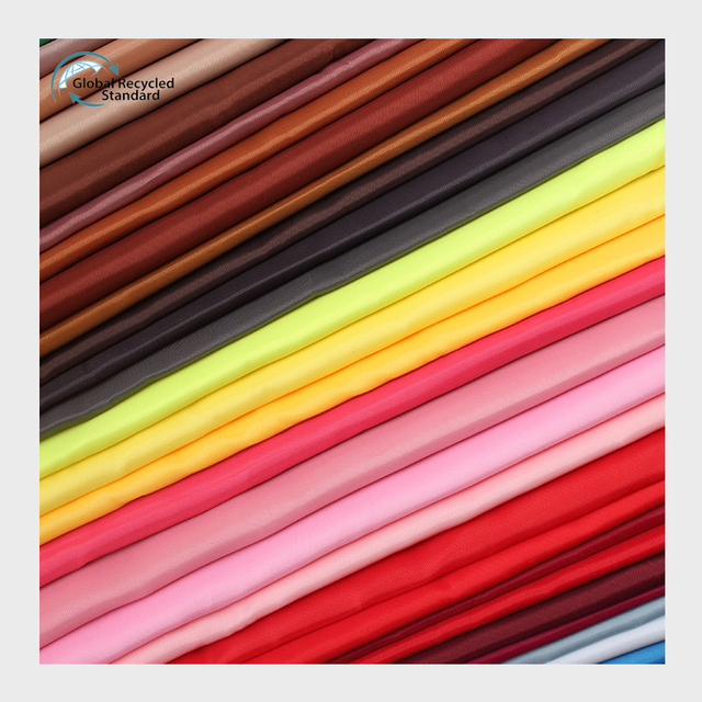 Recycled 210T Polyester Taffeta 75D Rpet Eco-friendly Recycled Fabric for Tent Clothing Lining