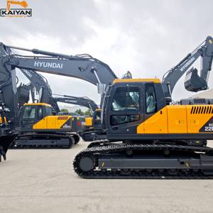 Excavatrice sur chenilles hydraulique Hyundai HX220HD d'occasion, 22 tonnes, moteur puissant, capacité de la benne de 1 m³, d'origine coréenne - Product Image 1