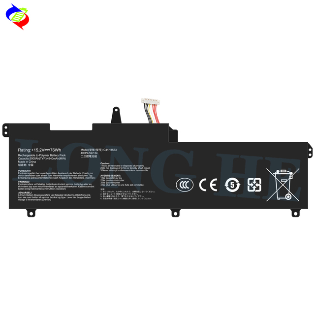 15.2V 76Wh 5000mAh C41N1541 Laptop Battery Replacementfor ASUS GL702V/GL702VT/GL702VM/GL702VSK Series Laptop