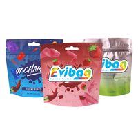 Pochettes à fermeture éclair en feuille d'aluminium imprimée en plastique de qualité alimentaire personnalisées pochette à fermeture à glissière debout pour cadeau de Noël pochette à biscuits pour bonbons