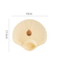 Plateau écologique pour frites et chips de fruits, ensemble d'assiettes à collation et dessert pour fête de mariage, soucoupes à tremper séparées, plat en plastique