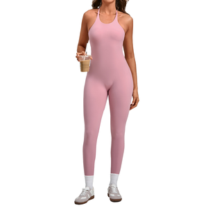 Combinaison de sport pour <span class=keywords><strong>femme</strong></span> Quick-Dr, vêtements de fitness légers en spandex/nylon, sans couture, longueur intégrale, ajustement personnalisé, body de yoga - Product Image 2