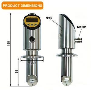 OEM FXC-DN32～DN800 ステンレス鋼タービンインペラ挿入クランプオン式液体流量センサー 液体油媒体用オイル流量計 - Product Image 3