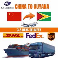 Agent d'expédition express rapide vers la Guyane, service logistique, transitaire Chine vers Georgetown, service express DDP porte-à-porte