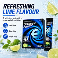 Poudre d'électrolytes OEM 485mg en sachets saveur citron vert pour l'hydratation quotidienne et l'entraînement