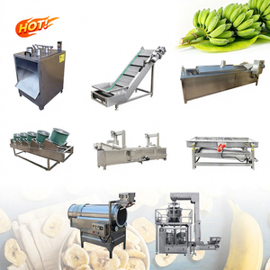 Ligne de production complète de chips de banane plantain avec friteuse entièrement automatique/semi-automatique en acier inoxydable, capacité personnalisable - Product Image 1