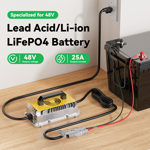 เครื่องชาร์จแบตเตอรี่ลิเธียมแบบกันน้ำอัจฉริยะ 36V 48V 60V 72V สำหรับรถกอล์ฟและมอเตอร์ไซค์ พร้อมมาตรฐาน CE QA900C เครื่องชาร์จ 48v - Product Image 3