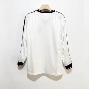 Material Original 1983 <span class=keywords><strong>Malcolm</strong></span> MacDonald Alex Ferguson Camiseta de Visitante Manga Larga 100% Poliéster Rayada Impermeable de Secado Rápido Calidad Tailandesa - Product Image 5