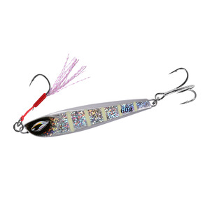 NOEBY 60g <span class=keywords><strong>Sardine</strong></span> Slide Jig Leurre de pêche en métal longue distance avec crochet Jig Leurres d'eau salée en métal - Product Image 2