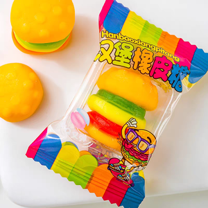 Bonbons Gommes en Gros en Forme de Hamburger, Style Western Personnalisé, Sucrés et Fruités, en Sachet Multicolore - Product Image 6
