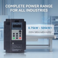 Variateur de fréquence 0,75 kW 220 V VFD monophasé vers triphasé, variateur AC homologué CE pour petit moteur de broche CNC et contrôleur de pompe à eau