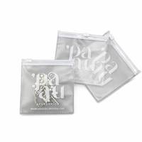 Pochette d'emballage jetable personnalisée en plastique dépoli avec fermeture éclair coulissante pour bijoux (boucles d'oreilles, colliers, perles) – Vente en gros