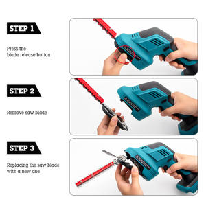 Taille-<span class=keywords><strong>haie</strong></span> électrique télescopique de 11,8 pouces, taille-<span class=keywords><strong>haie</strong></span> à longue portée, machine de taille sans fil, outil de jardin avec batterie au lithium - Product Image 5