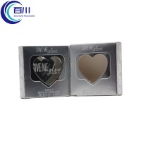 Caja de Embalaje Cosmético Plegable de Papel Plateado Ecológico Premium con Ventana Transparente para Aceites Esenciales, Perfumes y Cuidado de la Piel
