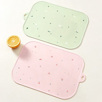 Coussin pour chaise haute pour enfants, tapis de repas pour bébé, plateau de repas portable pour enfants, tapis de table isolant thermique en silicone pour nourrissons