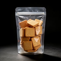 Sacs refermables transparents en PET avec fermeture éclair, pochettes de rangement en plastique pour emballage, utilisées pour l'emballage des bonbons